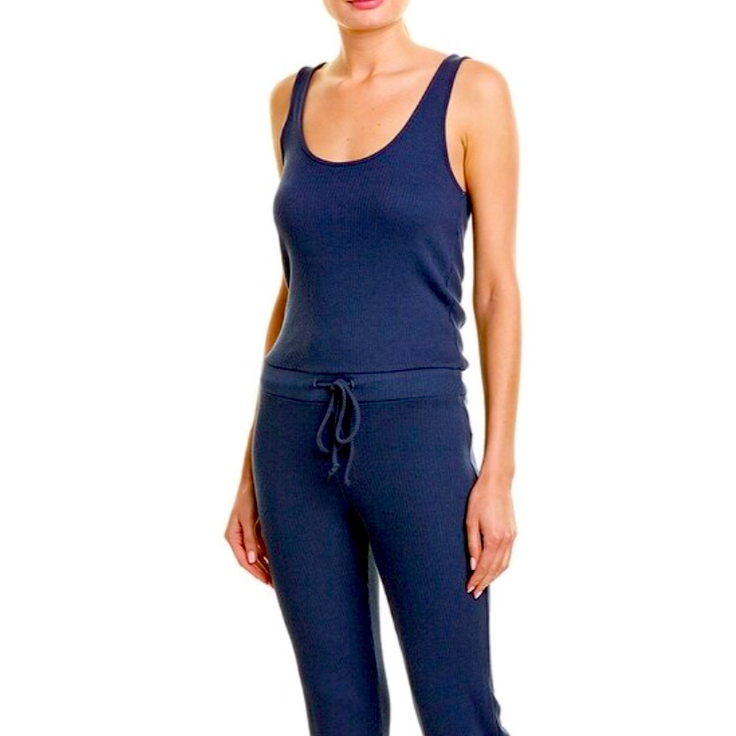 Anthropologie Monrow Rib Tank Jumpsuit